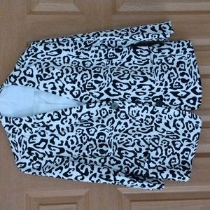 Leopard print, lined jacket by Louis Dell'Olio NWOT